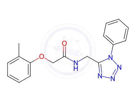 Chemical structure of N-((1-Phenyl-1H-tetrazol-5-yl)methyl)-2-(o-tolyloxy)acetamide