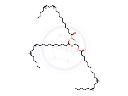 Chemical structure of Tricosatrienoic acid triglyceride (cis-11,14,17) (C20:3)