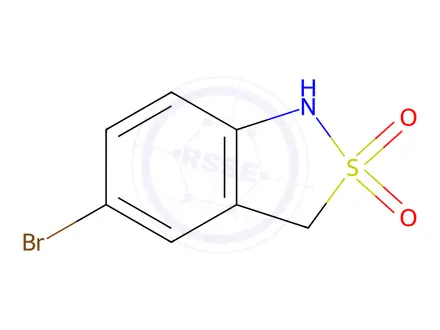 Chemical structure of 5-Bromo-1,3-dihydro-2,1-benzothiazole 2,2-dioxide