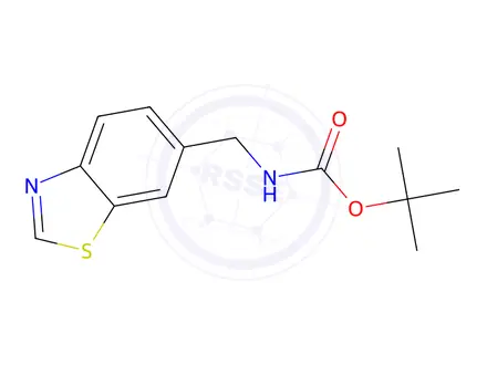 Chemical structure of tert-Butyl (benzo[d]thiazol-6-ylmethyl)carbamate
