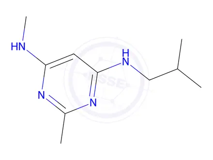 Chemical structure of n4-isobutyl-n6,2-dimethylpyrimidine-4,6-diamine