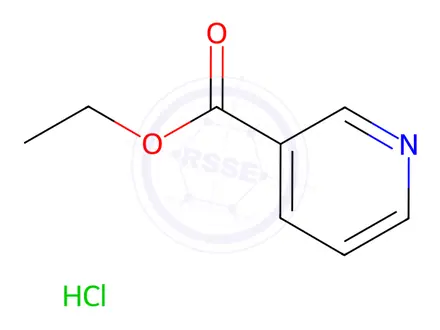 Chemical structure of Ethyl Nicotinate HCl