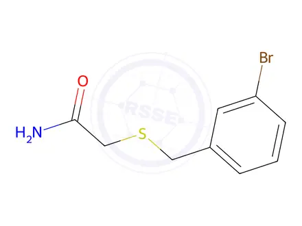 Chemical structure of 2-((3-Bromobenzyl)thio)acetamide