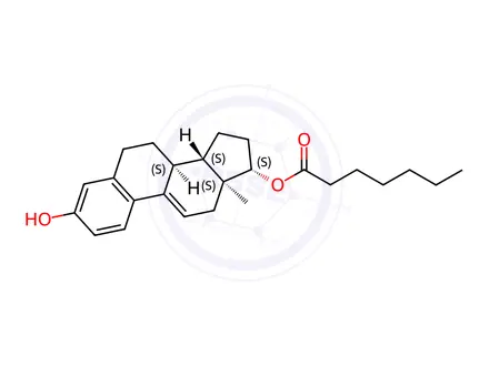 Chemical structure of Delta-9(11)-Estradiol 17-Enanthate