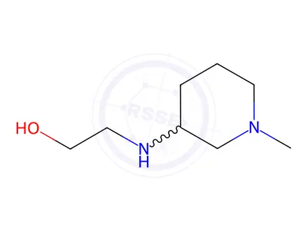 Chemical structure of 2-((1-Methylpiperidin-3-yl)amino)ethanol