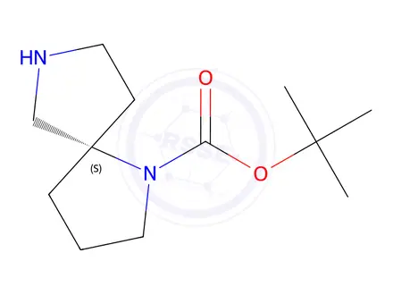Chemical structure of tert-butyl (5S)-1,7-diazaspiro[4.4]nonane-1-carboxylate
