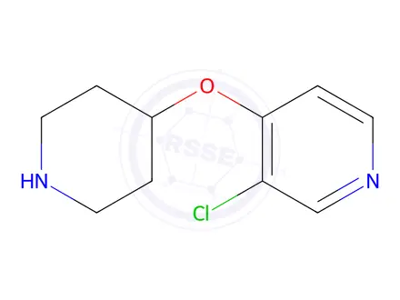 Chemical structure of 3-Chloro-4-(piperidin-4-yloxy)pyridine