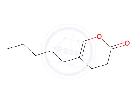 Chemical structure of 3,4-Dihydro-5-pentyl-2H-pyran-2-one