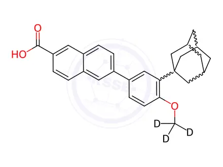 Chemical structure of Adapalene D3