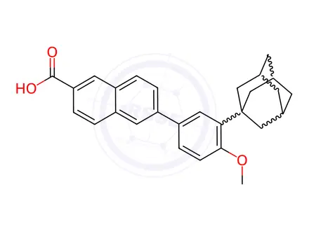 Chemical structure of Adapalene