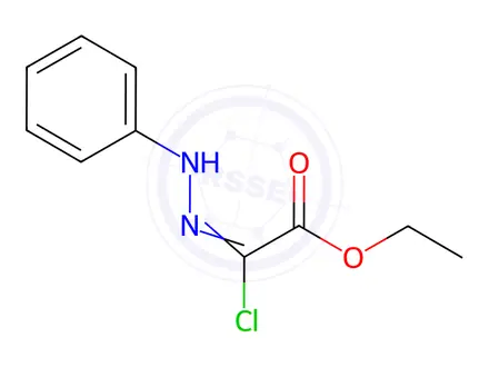 Chemical structure of Ethyl (2E)-2-chloro-2-(2-phenylhydrazinylidene)acetate