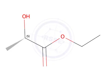 Chemical structure of (S)-Lactic acid-ethyl ester