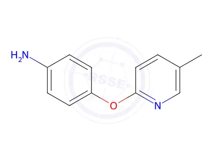 Chemical structure of 4-[(5-methylpyridin-2-yl)oxy]aniline