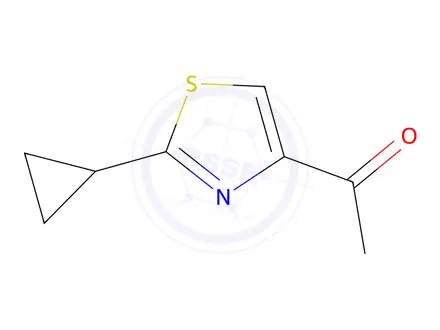 Chemical structure of 1-(2-Cyclopropylthiazol-4-yl)ethan-1-one