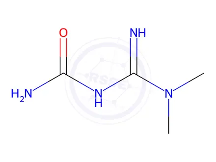 Chemical structure of Metformin Impurity 3 HCl