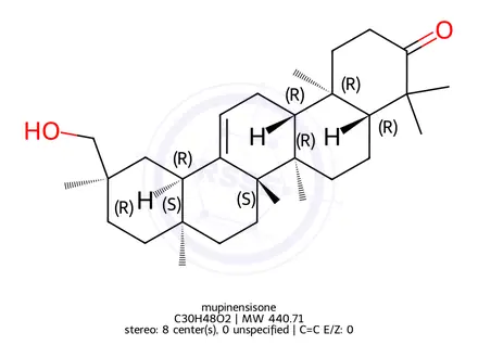 Chemical structure of Mupinensisone