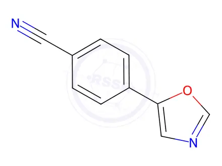 Chemical structure of 4-(5-Oxazolyl)benzonitrile