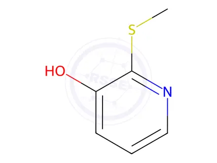 Chemical structure of 3-Pyridinol,2-(methylthio)-(8CI,9CI)