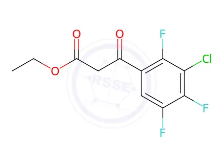 Chemical structure of ethyl 3-(3-chloro-2,4,5-trifluorophenyl)-3-oxopropanoate
