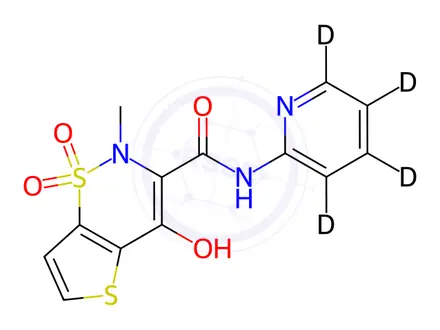 Chemical structure of Tenoxicam-d4