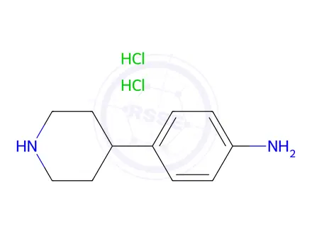 Chemical structure of 4-(4-Aminophenyl)Piperidine Hydrochloride