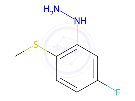 Chemical structure of 1-(5-Fluoro-2-(methylthio)phenyl)hydrazine