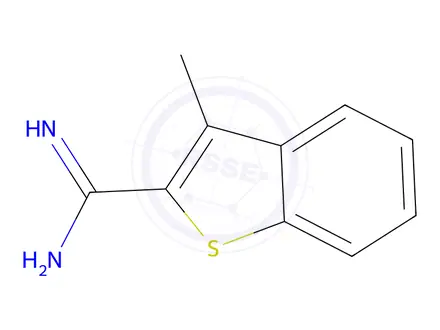 Chemical structure of 3-Methylbenzo[b]thiophene-2-carboximidamide
