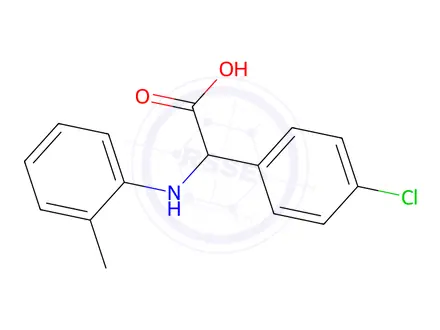 Chemical structure of N-(4-chlorophenyl)-N-(o-tolyl)glycine