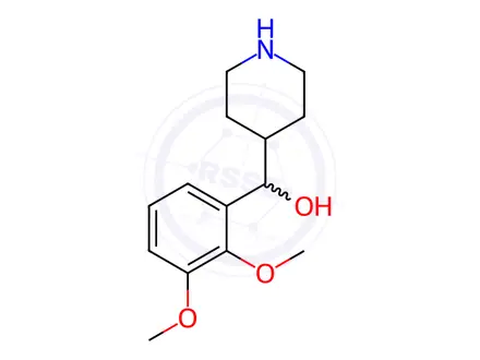 Chemical structure of rac (2,3-Dimethoxyphenyl)-4-piperidinemethanol