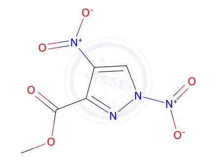 Chemical structure of 1,4-DINITRO-1 H-PYRAZOLE-3-CARBOXYLIC ACID METHYL ESTER