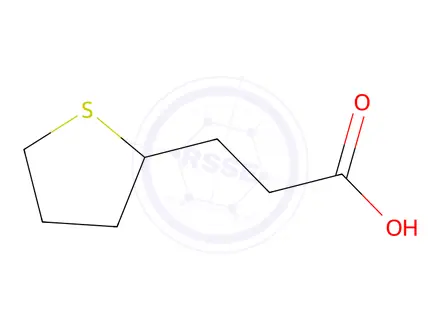 Chemical structure of Tetrahydro-2-thiophenepropanoic acid