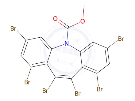 Chemical structure of 10,11-dibromo-10,11-dihydro-5H-dibenzo[b,f]azepine-5-carbonyl chloride Unknown Impurity