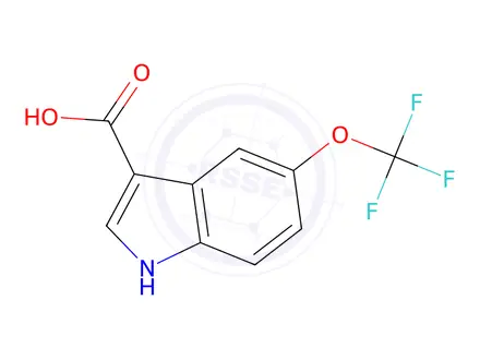 Chemical structure of 5-(Trifluoromethoxy)-1H-indole-3-carboxylic acid