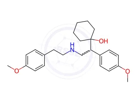 Chemical structure of D,L-N,N-Didesmethyl-N-(4-methoxyphenethyl)Venlafaxine