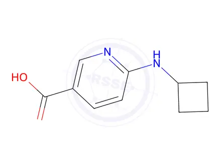 Chemical structure of 6-(Cyclobutylamino)nicotinic acid