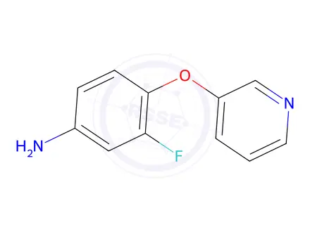 Chemical structure of 3-Fluoro-4-(3-pyridinyloxy)aniline
