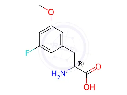 Chemical structure of 3-Fluoro-5-methoxy-D-phenylalanine