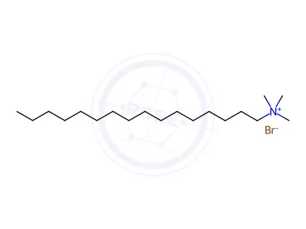 Chemical structure of Hexadecyltrimethylammonium bromide