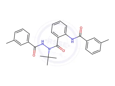 Chemical structure of N-(2-(1-(tert-butyl)-2-(3-methylbenzoyl)hydrazine-1-carbonyl)phenyl)-3-methylbenzamide