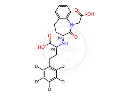 Chemical structure of Benazeprilat d5