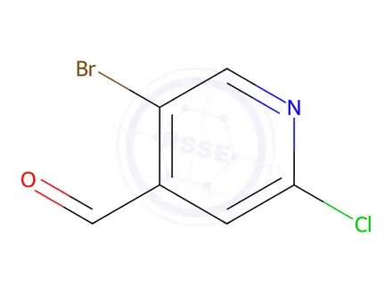 Chemical structure of 5-Bromo-2-chloropyridine-4-carbaldehyde (BSC)