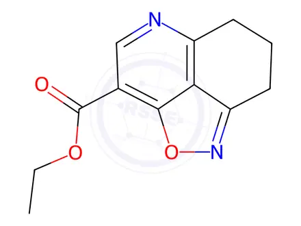 Chemical structure of Ethyl 7,8-dihydro-6H-isoxazolo[5,4,3-de]quinoline-3-carboxylate