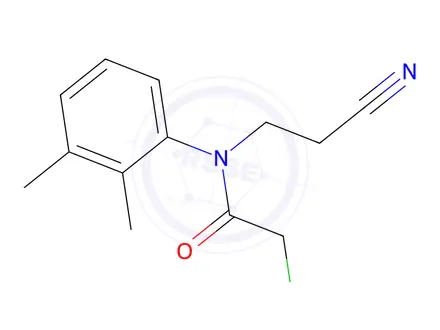 Chemical structure of 2-Chloro-N-(2-cyanoethyl)-N-(2,3-dimethylphenyl)acetamide