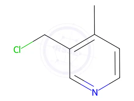 Chemical structure of 3-(Chloromethyl)-4-methylpyridine