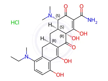Chemical structure of 7-EthylMethylaMino Sancycline Hydrochloride