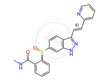 Chemical structure of Axitinib Sulfoxide