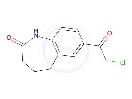 Chemical structure of 7-(2-Chloroacetyl)-2,3,4,5-tetrahydro-1H-1-benzazepin-2-one