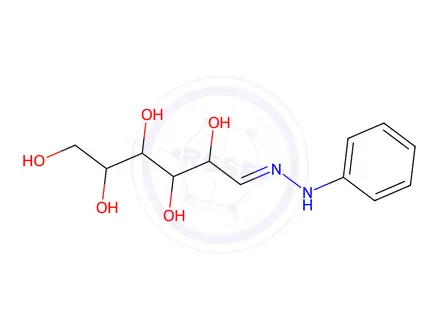 Chemical structure of (2R,3R,4R,5R)-6-(2-Phenylhydrazono)hexane-1,2,3,4,5-pentaol