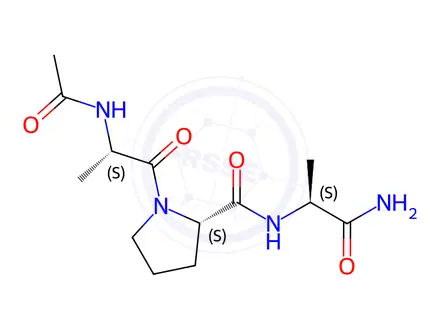 Chemical structure of N-acetyl-alanyl-prolyl-alaninamide