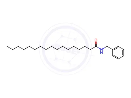 Chemical structure of N-benzyl-heptadecanamide